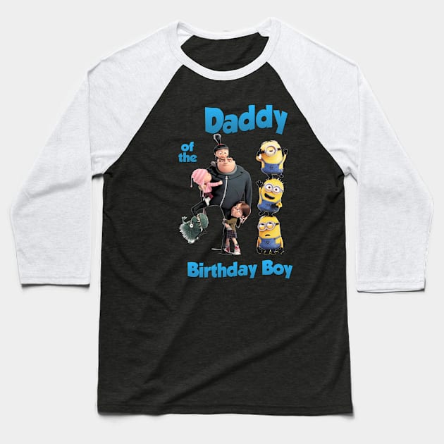 Daddy of The Birthday Boy Baseball T-Shirt by FirmanPrintables